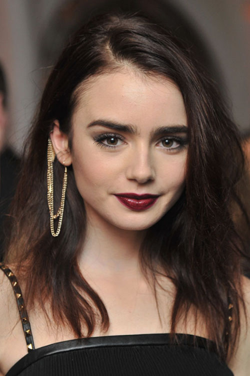 Lily Collins's Dramatic Glamour