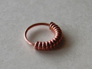 серьги мужские кольцо