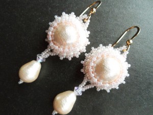 серьги из бисера