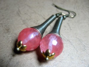 Серьги с камнями